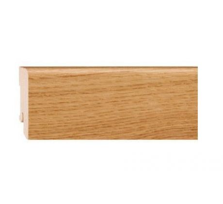 Dub soklová drevená dyhovaná lišta Pedross 16x40x2500 bez povrchovej úpravy Cubica