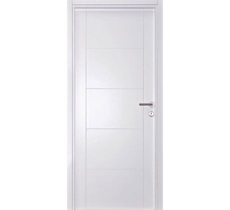 IVA 2P dubové masívne dvere Spačva biely lak