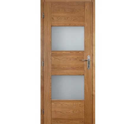 IVA 2PS dubové masívne dvere Spačva prírodný lak