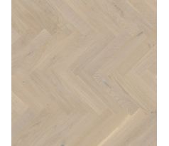 Dub OAK herringbone Lycksele 14,6x69x345mm Click 5G, Rustik triedenie, lak Extra white, ostrá hrana