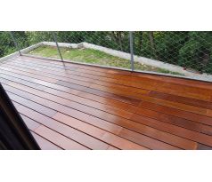 IPE Bombier terasové dosky 25x140x950mm hladká/hladká