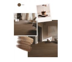 Dubová vrstvená parketa-vzor rybia kosť 11x120x600 standart triedenie, Mocca waxoil + UV Lak, 4V hrana