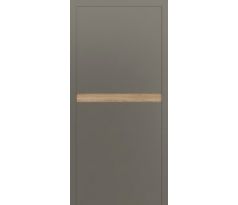 DesignLine Slat taupe RAL 7048, Duradecor sivý dub