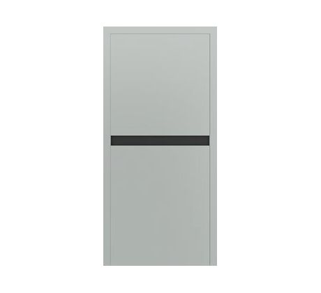 DesignLine Slat svetlosivá RAL 7035, čierna farba RAL 9005