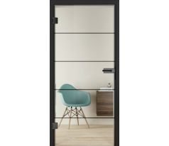 DesignLine Plain sklenené dvere loft design 1-5