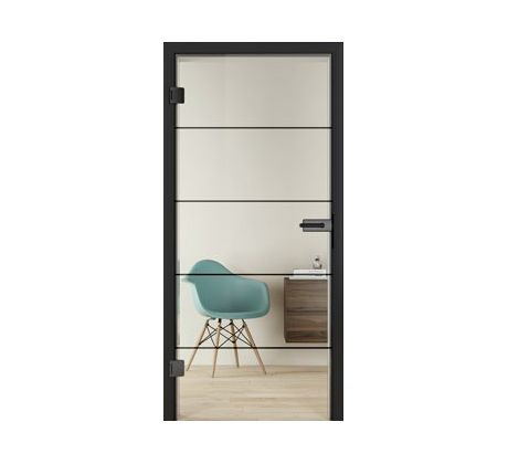DesignLine Plain sklenené dvere loft design 1-5